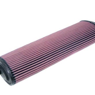 K&N® - E Series Oval Red Air Filter (5.625" F x 5.625" BOL x 3.375" BOW x 4.625" TOL x 3.125" TOW x 18.063" H)
