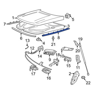 Land Rover OE - Left Hood Seal