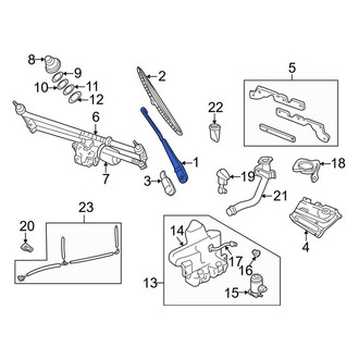 Land Rover OE - Front Left Wiper Arm