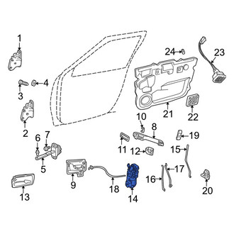 Land Rover OE - Front Left Door Latch Assembly