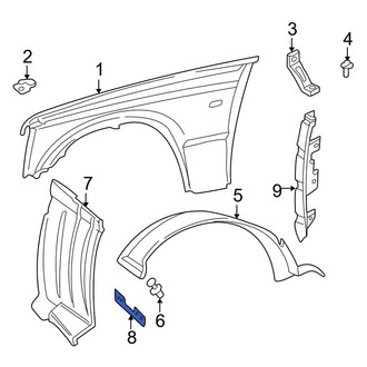 Land Rover OE - Front Fender Liner Support Bracket