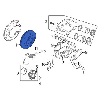 Land Rover OE - Front Disc Brake Rotor