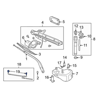 Land Rover OE - Front Windshield Washer Nozzle