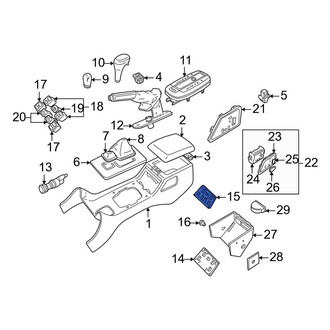 Land Rover OE - Center Door Window Switch Bezel Bracket