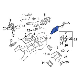 Land Rover OE - Left Console Trim Panel