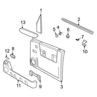 Land Rover OE - Door Lock Knob Bezel Clip