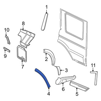 Land Rover OE - Rear Wheel Arch Molding Seal