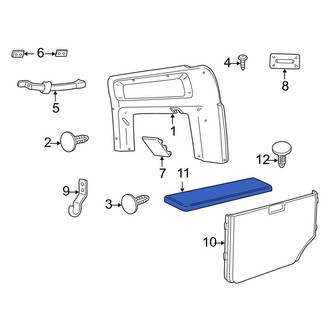 Land Rover OE - Rear Lower Interior Quarter Panel Trim Panel Insert