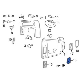 Land Rover OE - Rear Left Seat Belt Receptacle Cover