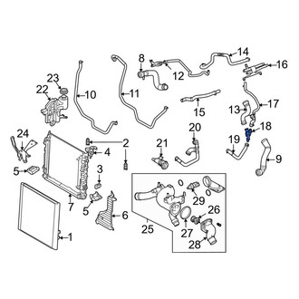 Land Rover OE - Radiator Coolant Hose Adapter