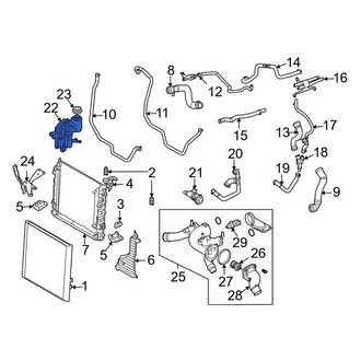 Land Rover OE - Engine Coolant Reservoir