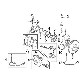 Land Rover OE - Front Suspension - Brake Components