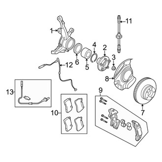 Land Rover OE - Front Suspension - Brake Components