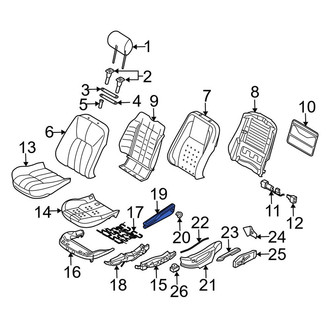 Land Rover OE - Front Right Seat Armrest