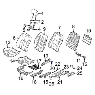 Land Rover OE - Front Left Seat Armrest Cap