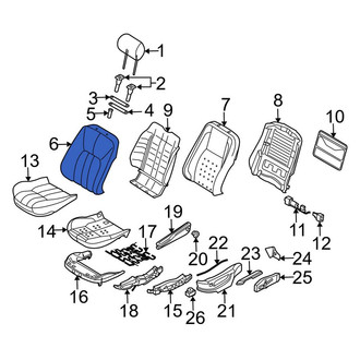 Land Rover OE - Front Seat Back Cushion Cover