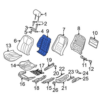 Land Rover OE - Front Left Seat Back Panel