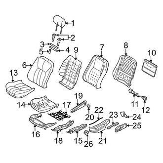Land Rover OE - Seats & Tracks - Front Seat Components (Standard Seats)