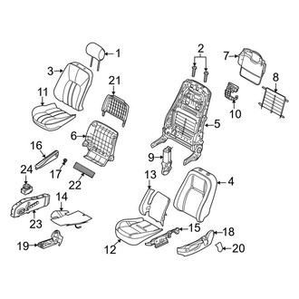 Land Rover OE - Seats & Tracks - Front Seat Components (Standard Seats)