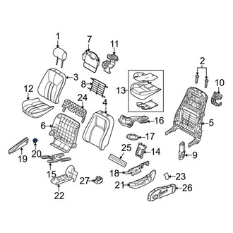 Land Rover OE - Front Left Seat Armrest Cap