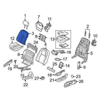 Land Rover OE - Front Right Seat Back Cushion Cover