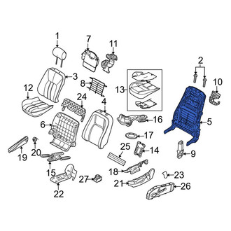 Land Rover OE - Front Left Seat Back Frame