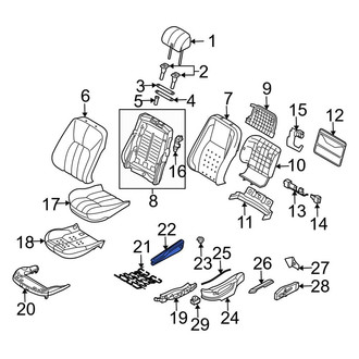 Land Rover OE - Front Right Seat Armrest