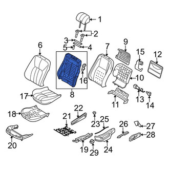 Land Rover OE - Front Left Seat Back Frame