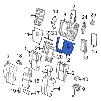 Land Rover OE - Rear Left Seat Back Panel