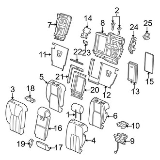 Land Rover OE - Seats & Tracks - Rear Seat Components (Seat Back Components)