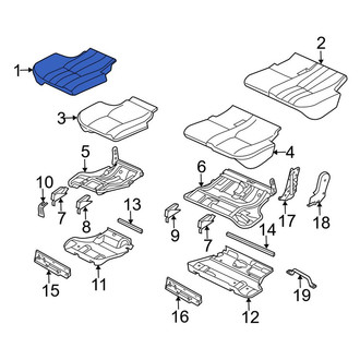 Land Rover OE - Rear Right Seat Cover