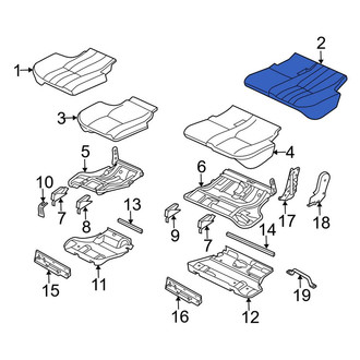 Land Rover OE - Rear Left Seat Cover