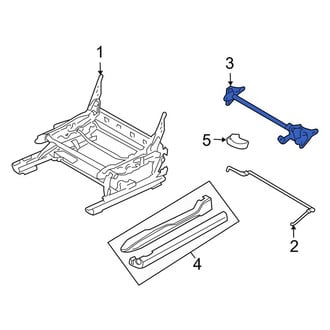 Land Rover OE - Left Seat Track Bracket