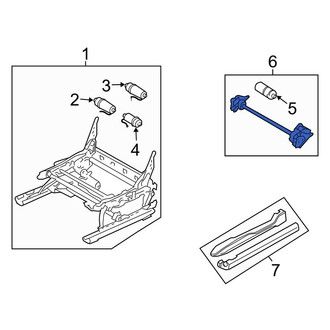 Land Rover OE - Left Seat Track Bracket
