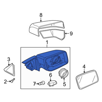 Land Rover OE - Front Left Door Mirror