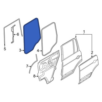 Land Rover OE - Rear Inner Door Seal