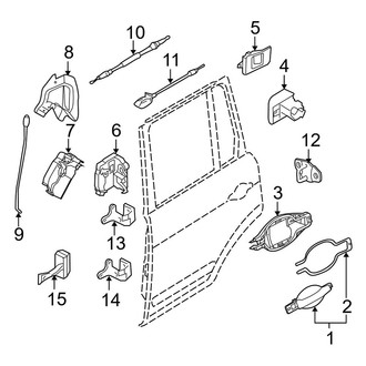 Land Rover OE - Rear Door - Lock & Hardware