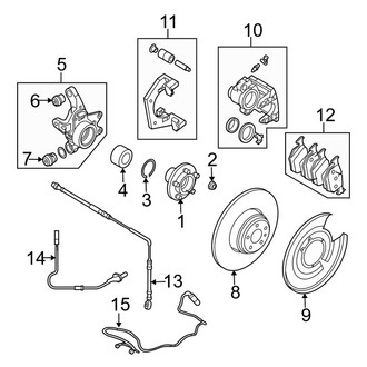 Land Rover OE - Rear Suspension - Brake Components