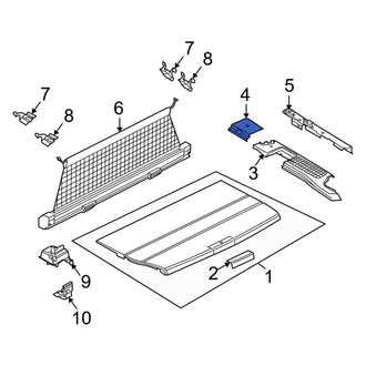 Land Rover OE - Rear Right Forward Trunk Trim Panel