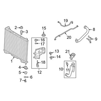 Land Rover OE - Cooling - Radiator & Components (D Engine VIN Character)