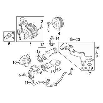 Land Rover OE - Cooling - Water Pump (D Engine VIN Character)