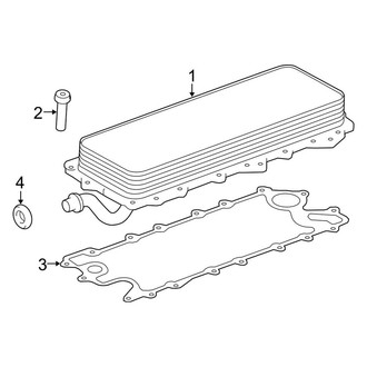 Land Rover OE - Cooling - Engine Oil Cooler (D Engine VIN Character)