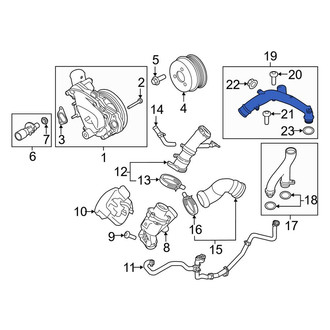 Land Rover OE - Engine Coolant Crossover Pipe
