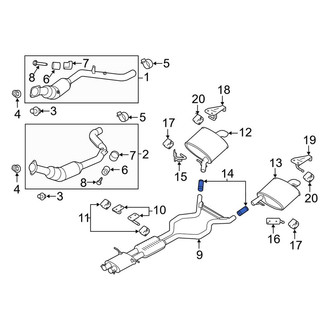 Land Rover OE - Exhaust Muffler Clamp