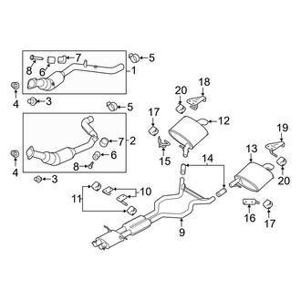 Land Rover OE - Exhaust System - Exhaust Components (From VIN Ea134601), (3.0L Gas)