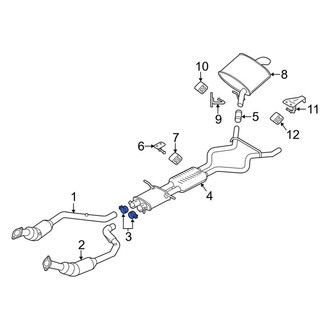 Land Rover OE - Exhaust Muffler Clamp