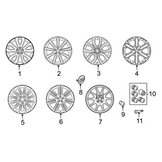 Land Rover OE - Wheels (21"), (Base / Autobiography / HSE)