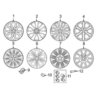 Land Rover OE - Wheels (22"), (Base / Autobiography / HSE)