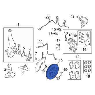 Land Rover OE - Front Disc Brake Rotor