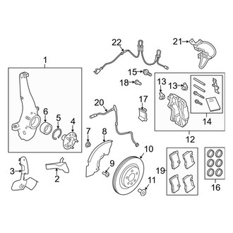 Land Rover OE - Front Suspension - Brake Components